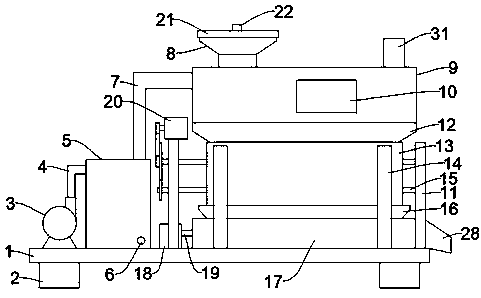 Construction waste treatment device of civil engineering