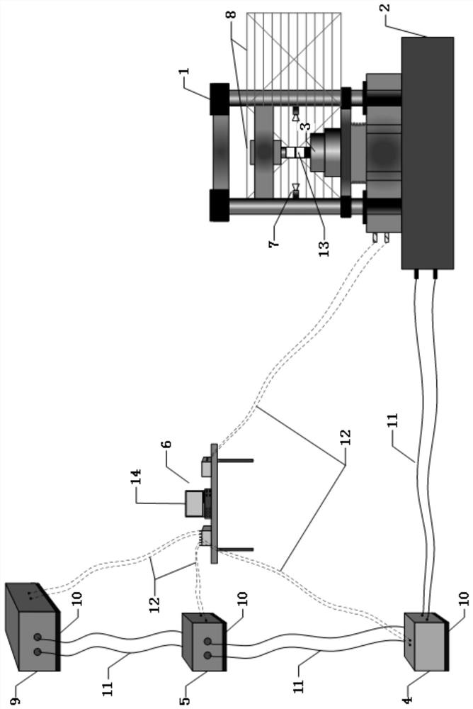 Rock multi-unit non-uniform uniaxial loading creep experiment device and working method