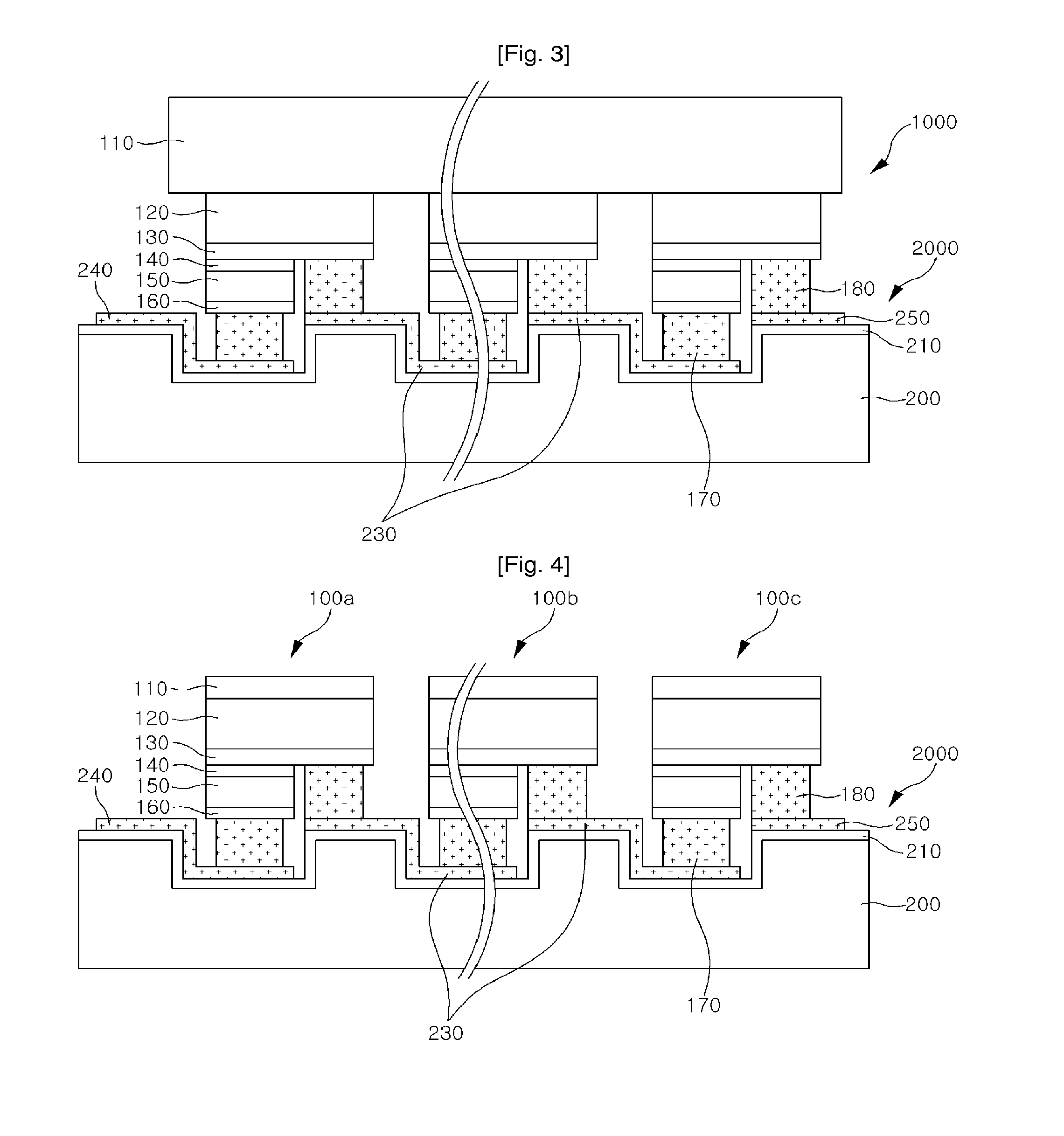 LED package having an array of light emitting cells coupled in series