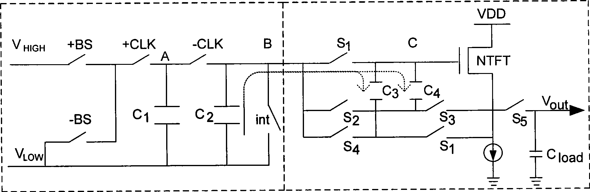 LCD panel of integration digital to analog converter