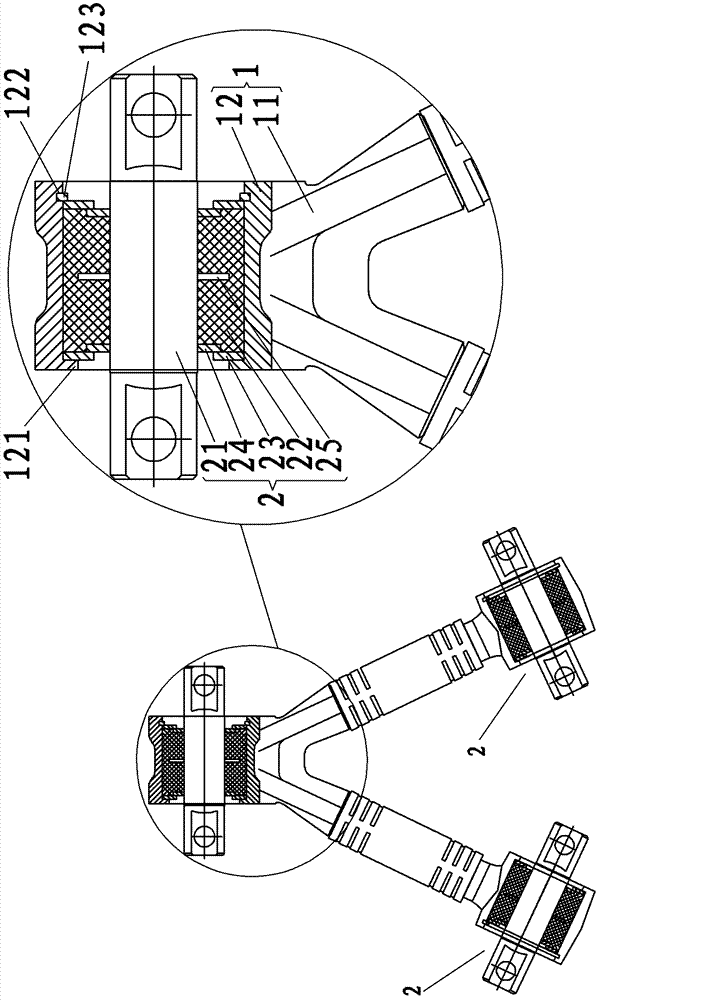 Improved-type counteractive rod joint assembly