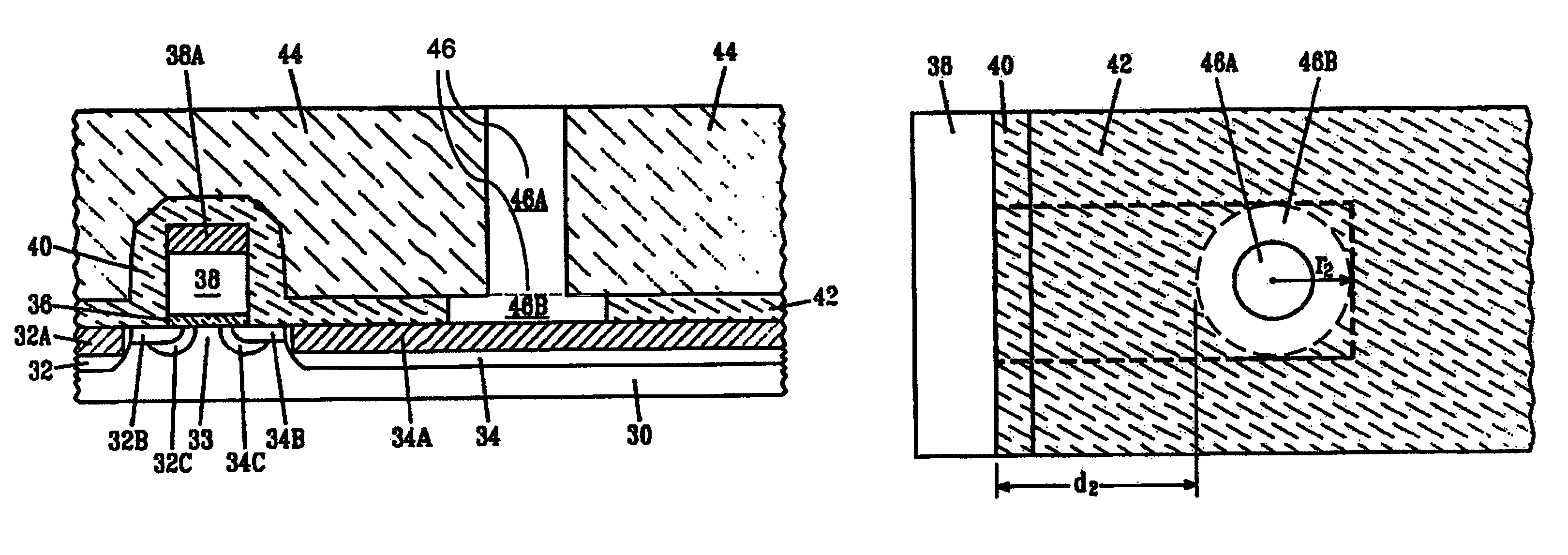 Field effect transistors (FETS) with inverted source/drain metallic contacts, and method of fabricating same