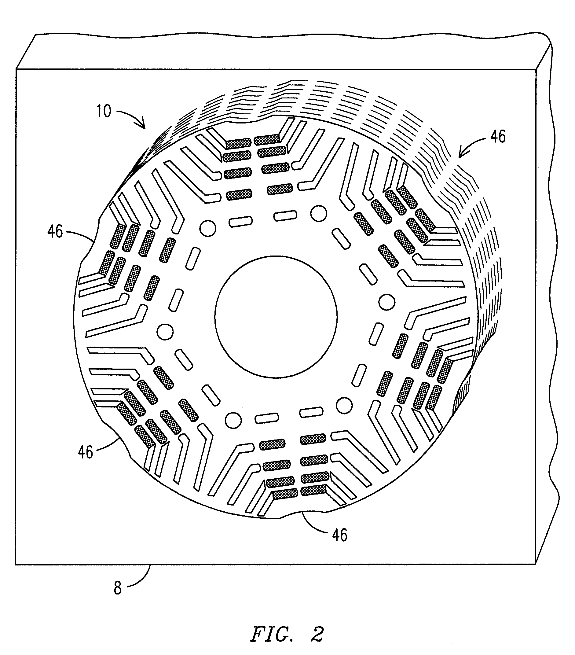 Rotor structure for interior permanent magnet electromotive machine