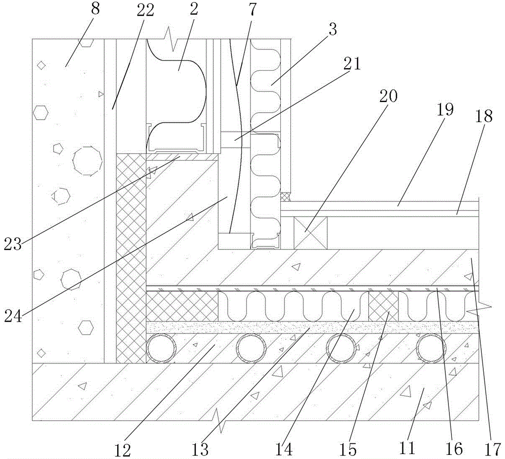 Room-in-room sound-insulation and shock-absorption system and construction method thereof