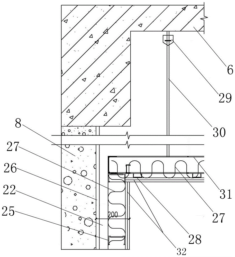Room-in-room sound-insulation and shock-absorption system and construction method thereof