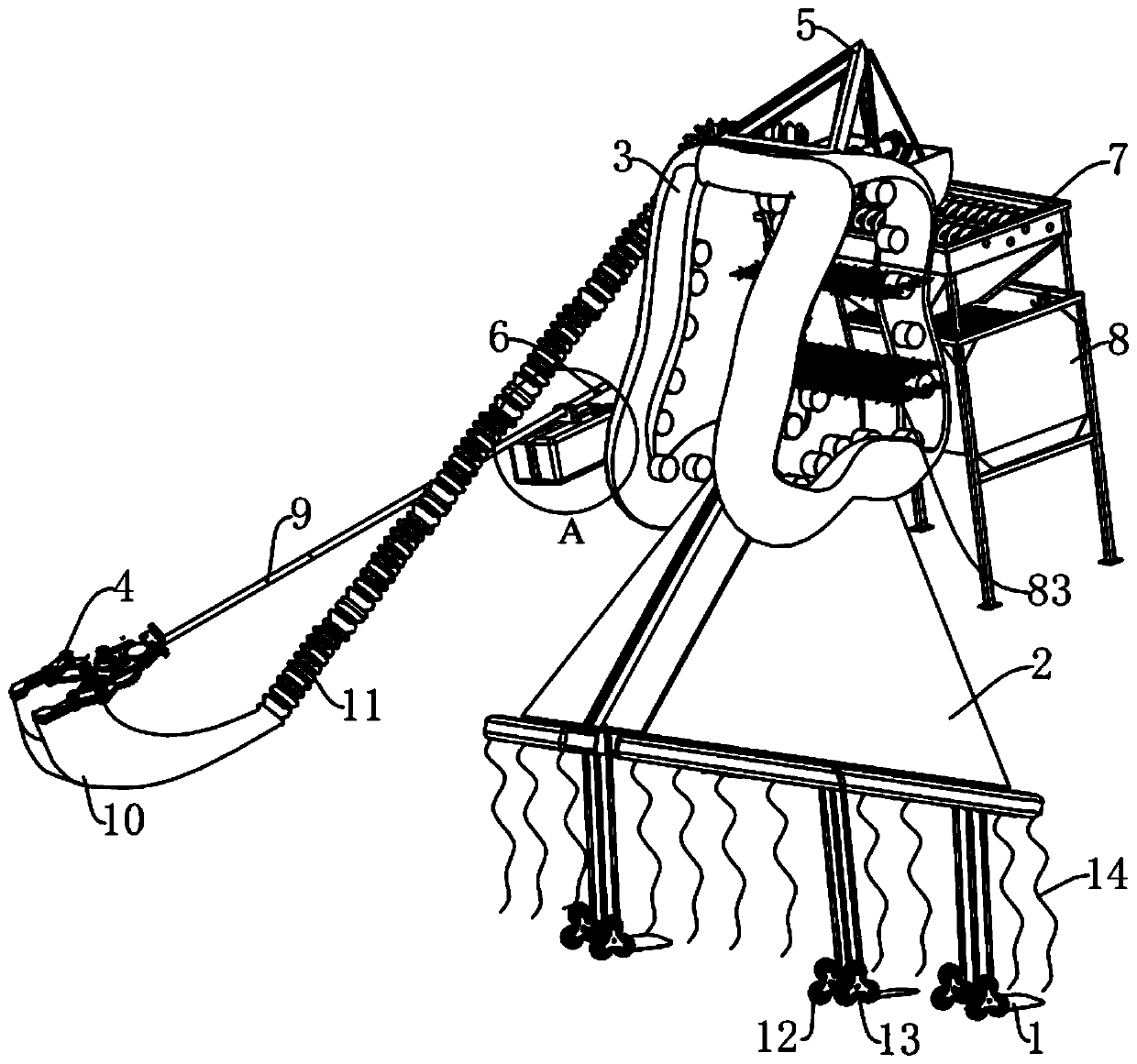 Pecan picking and peeling protective massage walking skirt