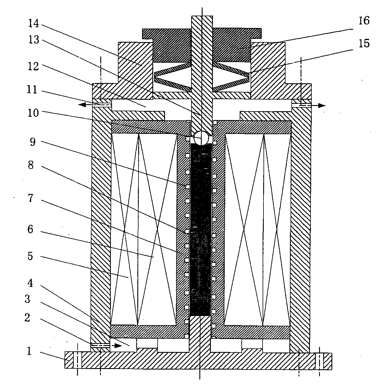 Air-cooling temperature control principle based ultra-magnetostriction microfeed driving mechanism
