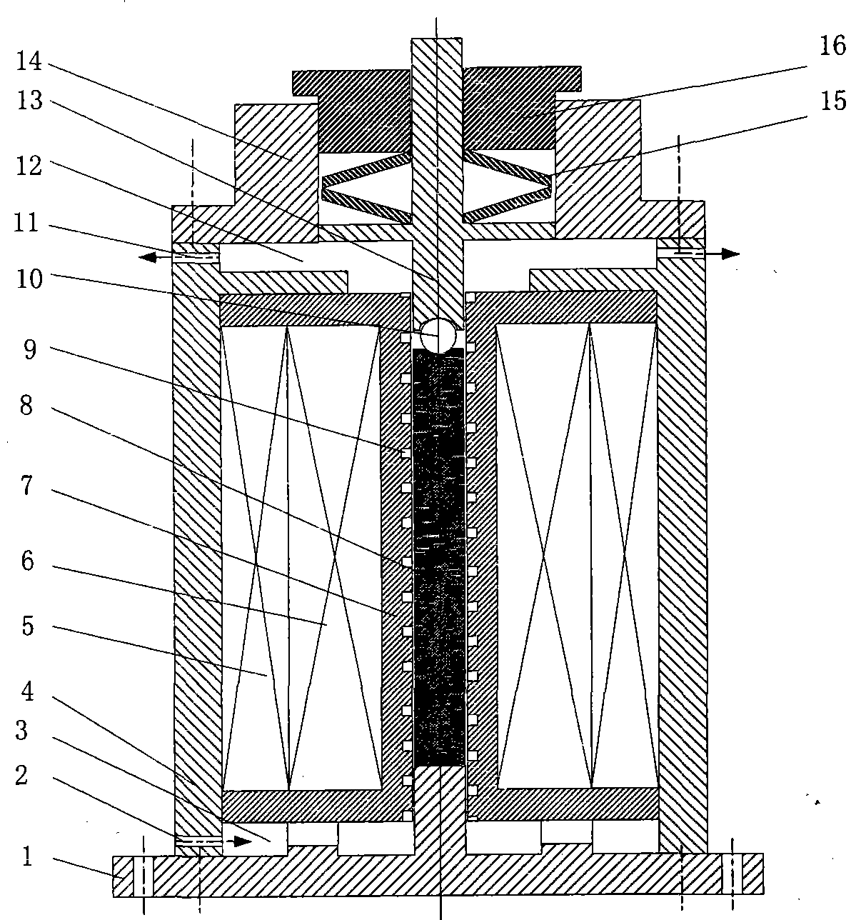 Air-cooling temperature control principle based ultra-magnetostriction microfeed driving mechanism