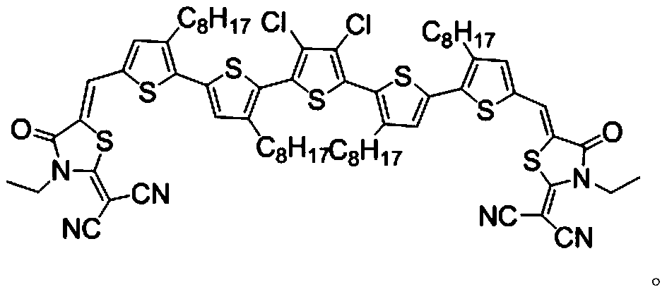 Oligothiophene photovoltaic material as well as preparation method and application thereof