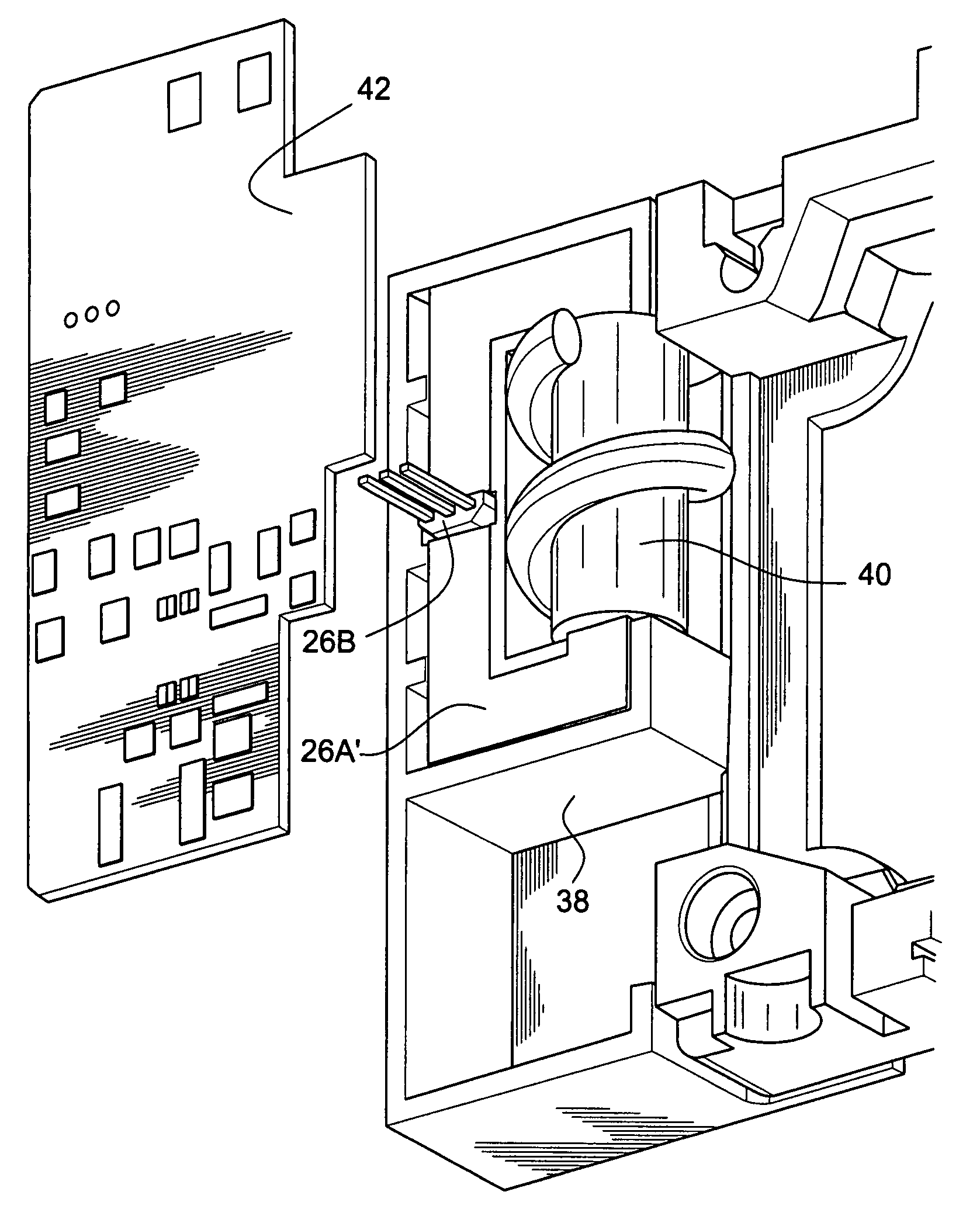 Apparatus comprising circuit breaker with adjunct sensor unit