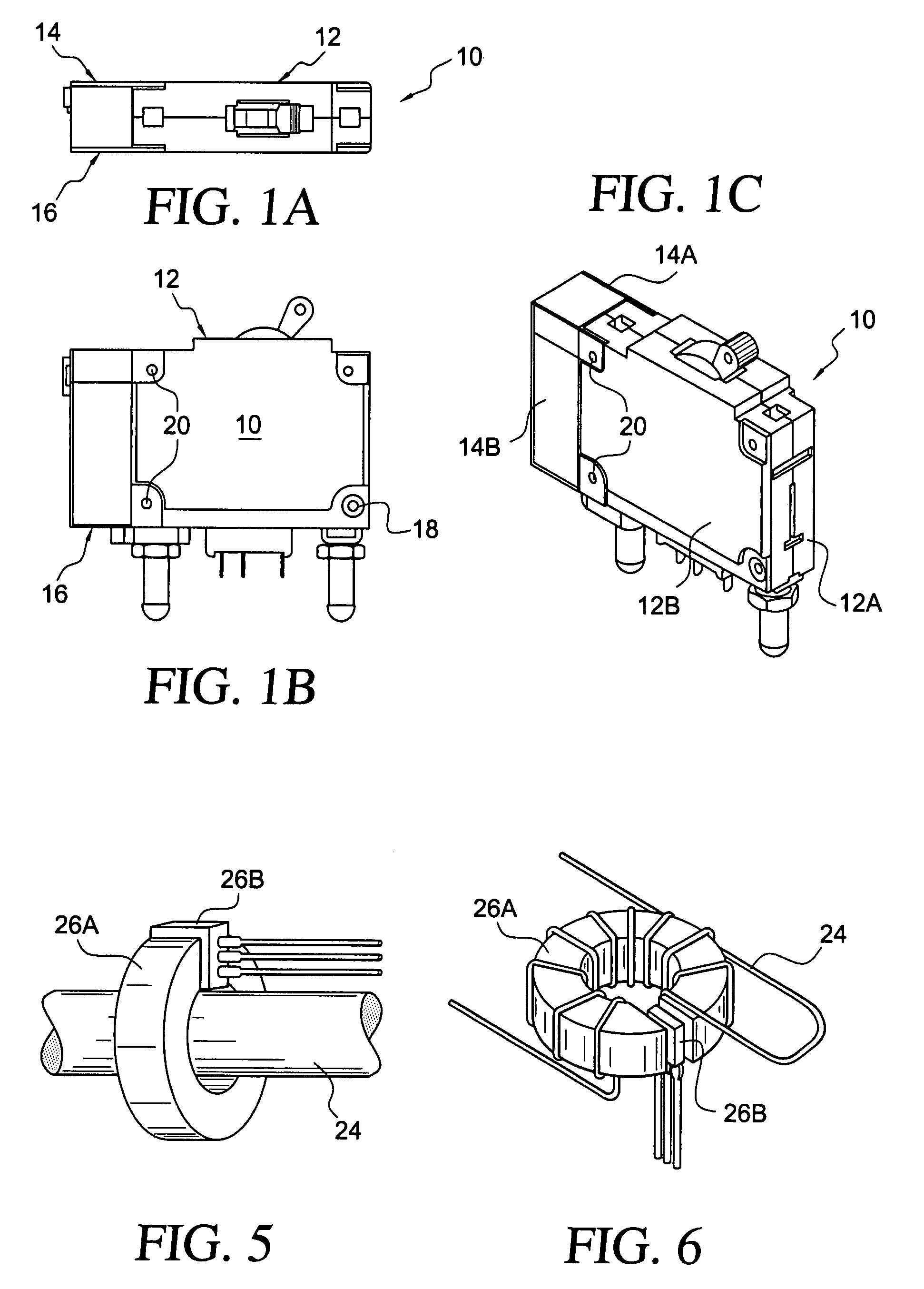 Apparatus comprising circuit breaker with adjunct sensor unit