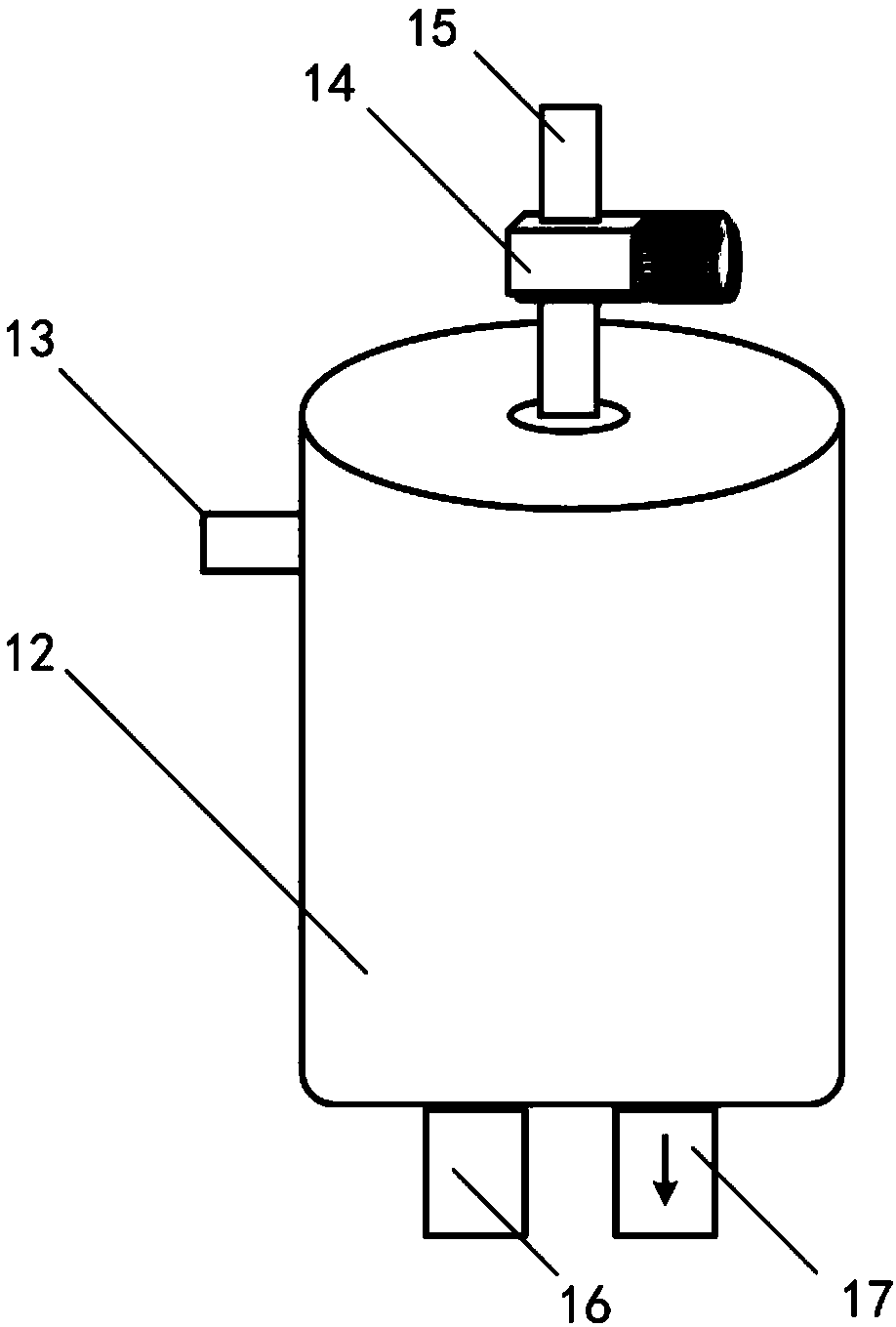 Special CO2 removing deaminizing device and process for sludge digestion biogas slurry