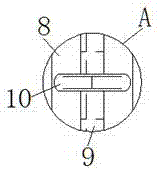 Energy-saving type agricultural fertilizer mixing and application integrated device