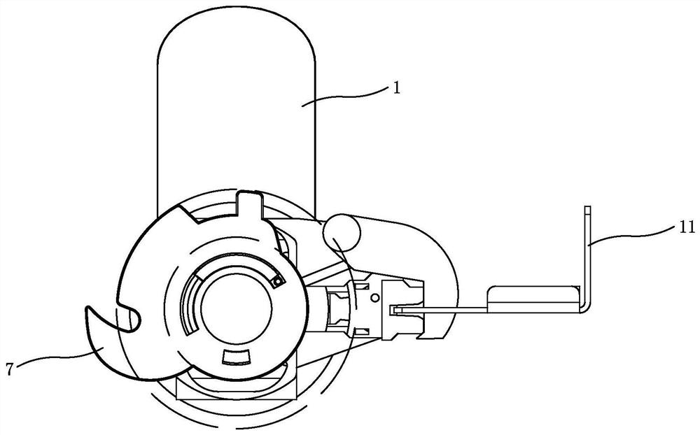 Telescopic rotary unlocking device of power distribution cabinet