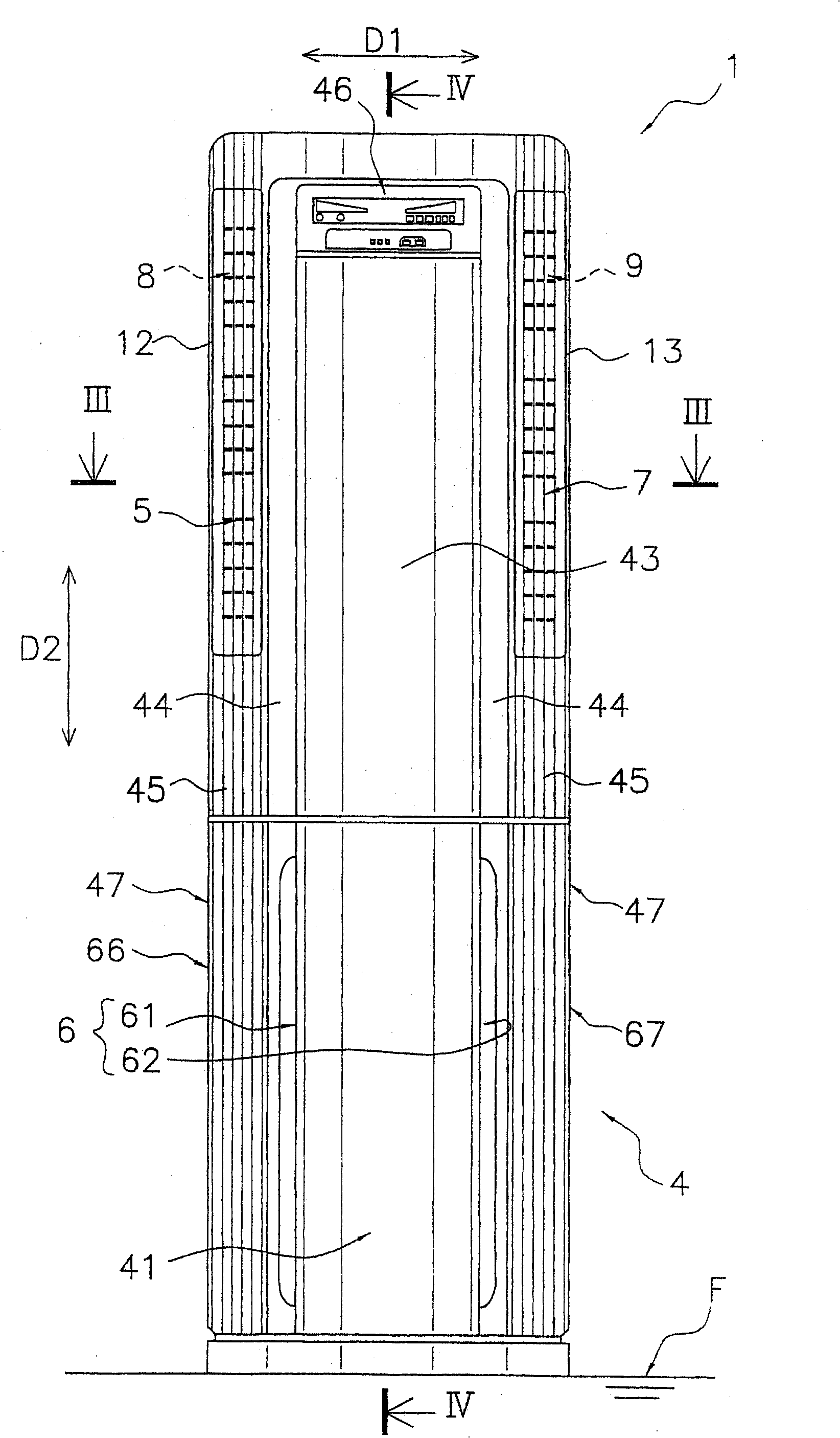 Floor mounted air conditioner