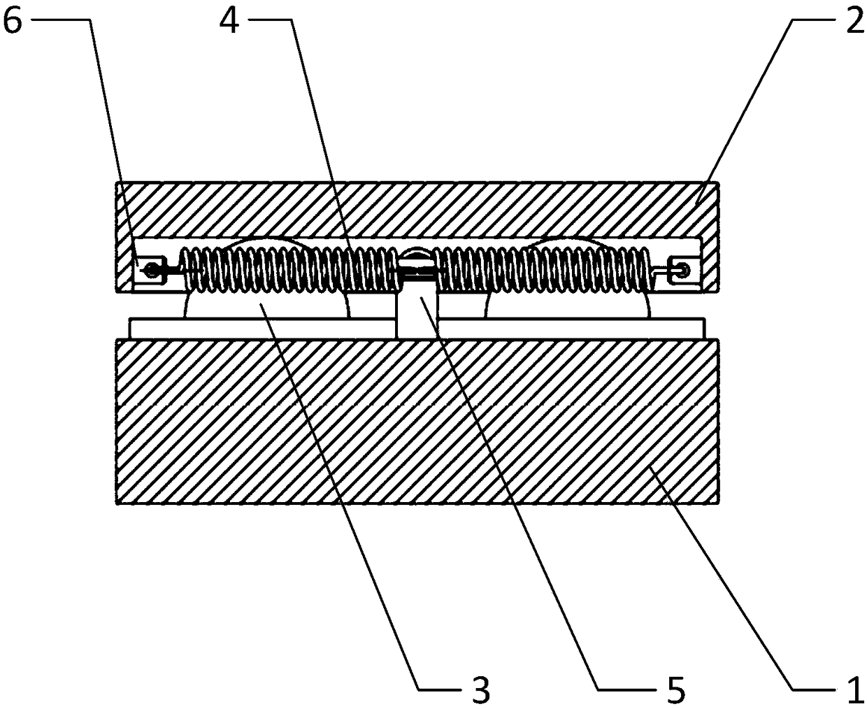 Self-return planar three-degree-of-freedom floating supporting mechanism