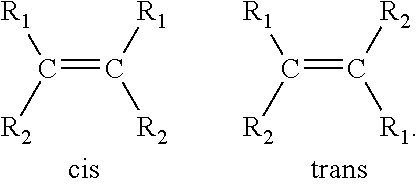 Conversion of Acyclic Symmetrical Olefins to Higher and Lower Carbon Number Olefin Products