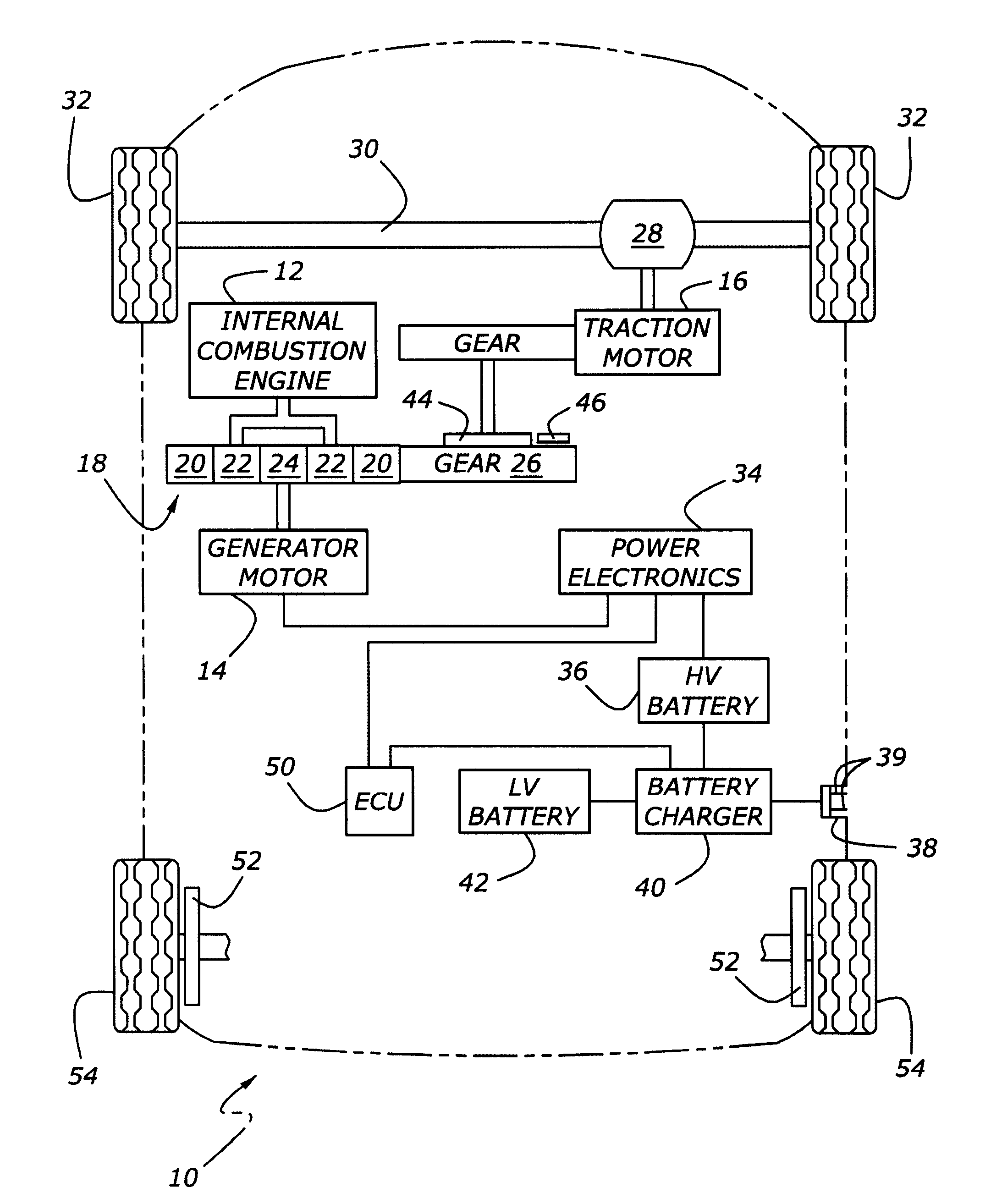 Method And System To Charge Batteries Only While Vehicle Is Parked