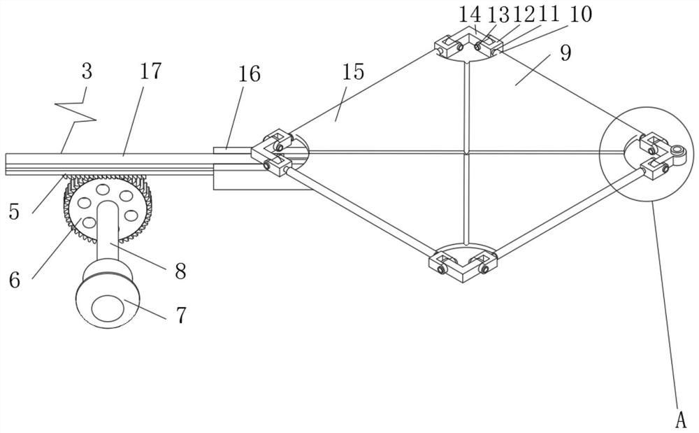 Air volume partition adjusting device for heat dissipation device