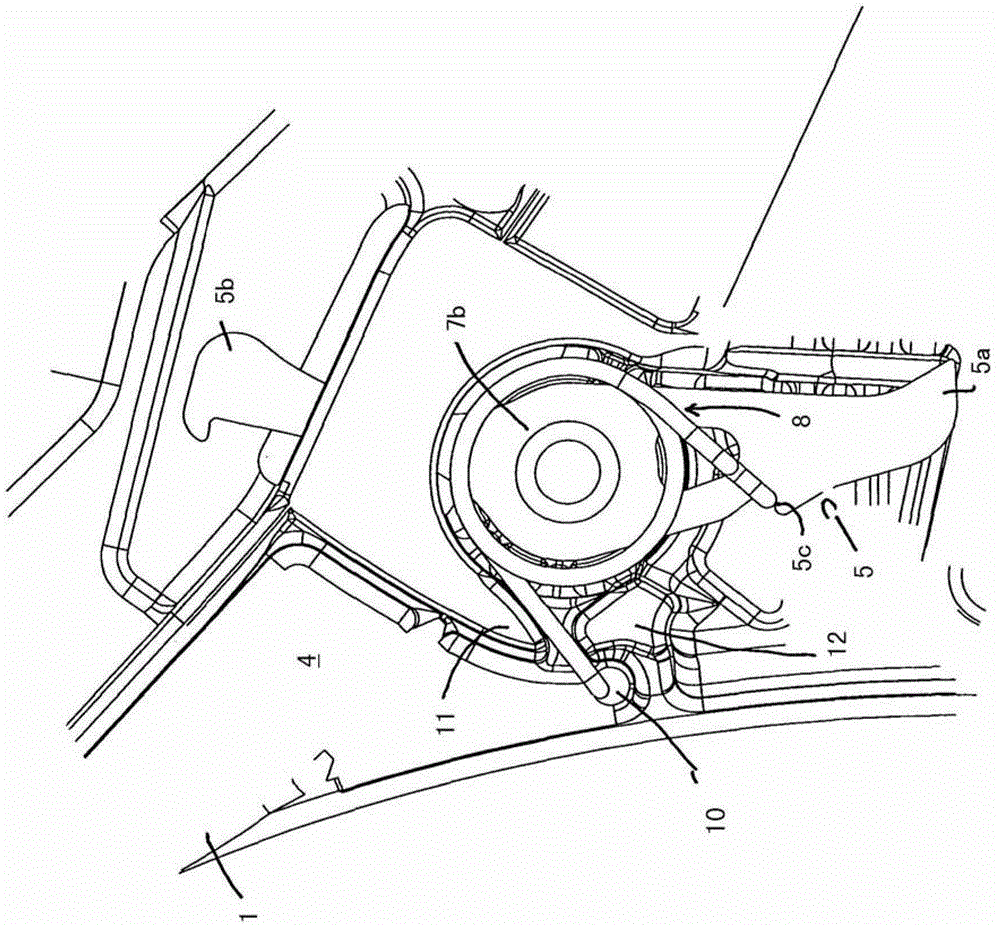 Activation device for a parking brake