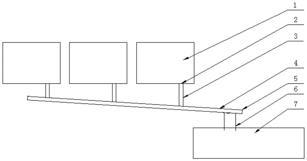 Device for collecting anode mud pipelines in electrolytic cell for electrolysis technology