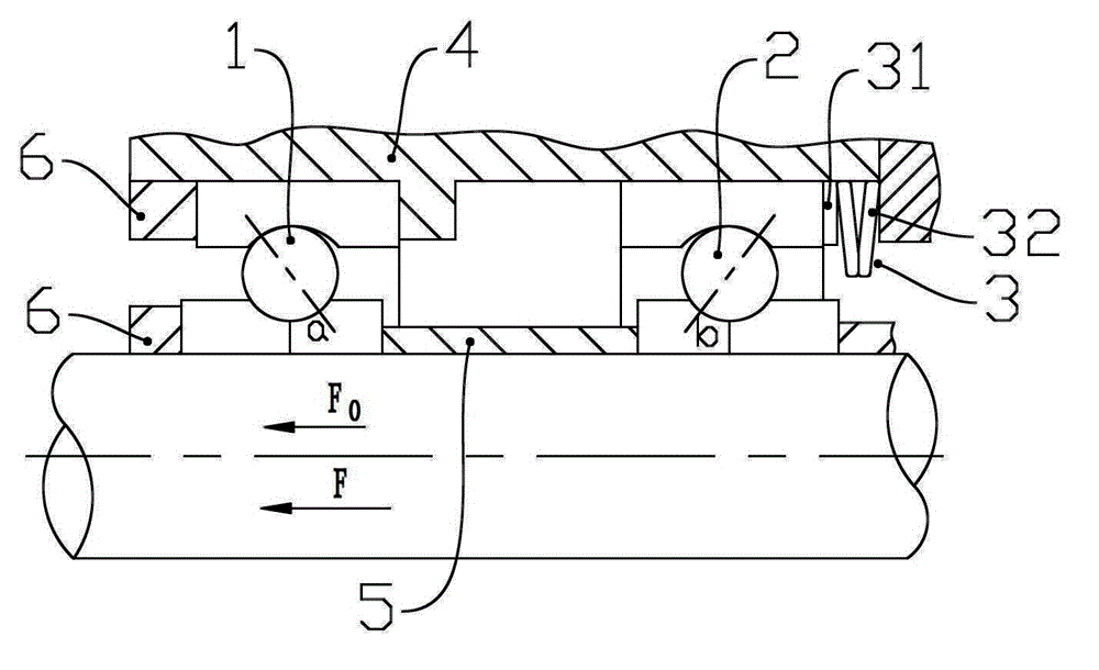 Bearing constant-pressure pretightening device and selective assembly method thereof