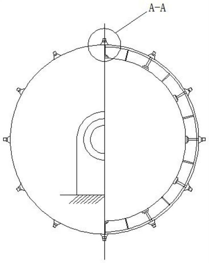 Leakage-proof bolt assembly for fixing wear-resisting lining plate of ball mill