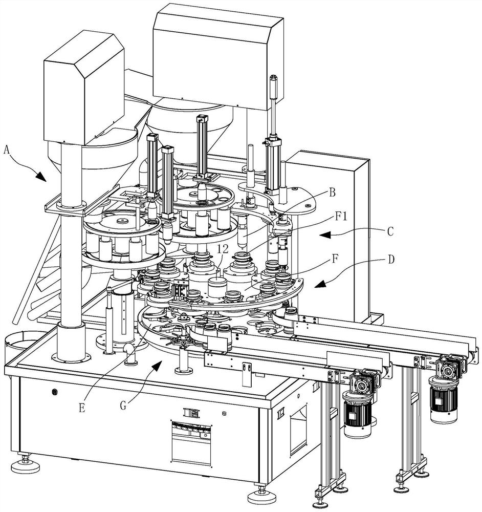 Bottle feeding device for full-automatic solid-liquid mixed food bottling machine