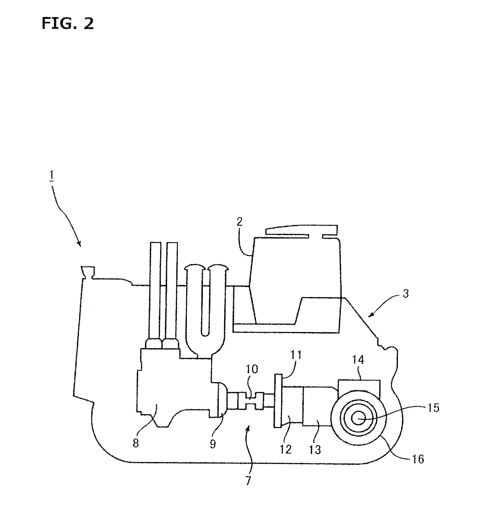Suspension device for a work vehicle