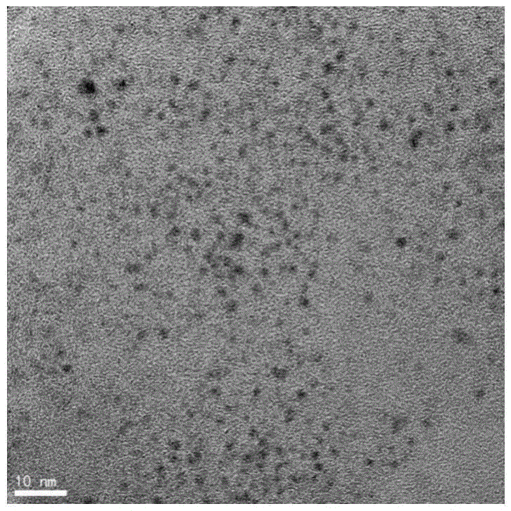 Sulfhydryl group ion nanometer probe material as well as preparation method and application thereof