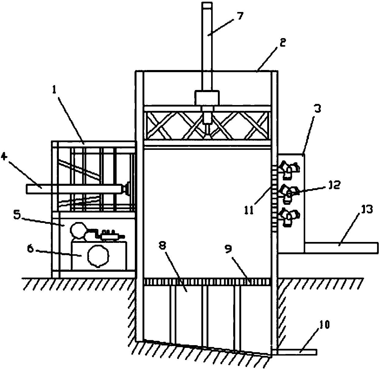 Isolated environment-friendly garbage reciprocating briquetting machine