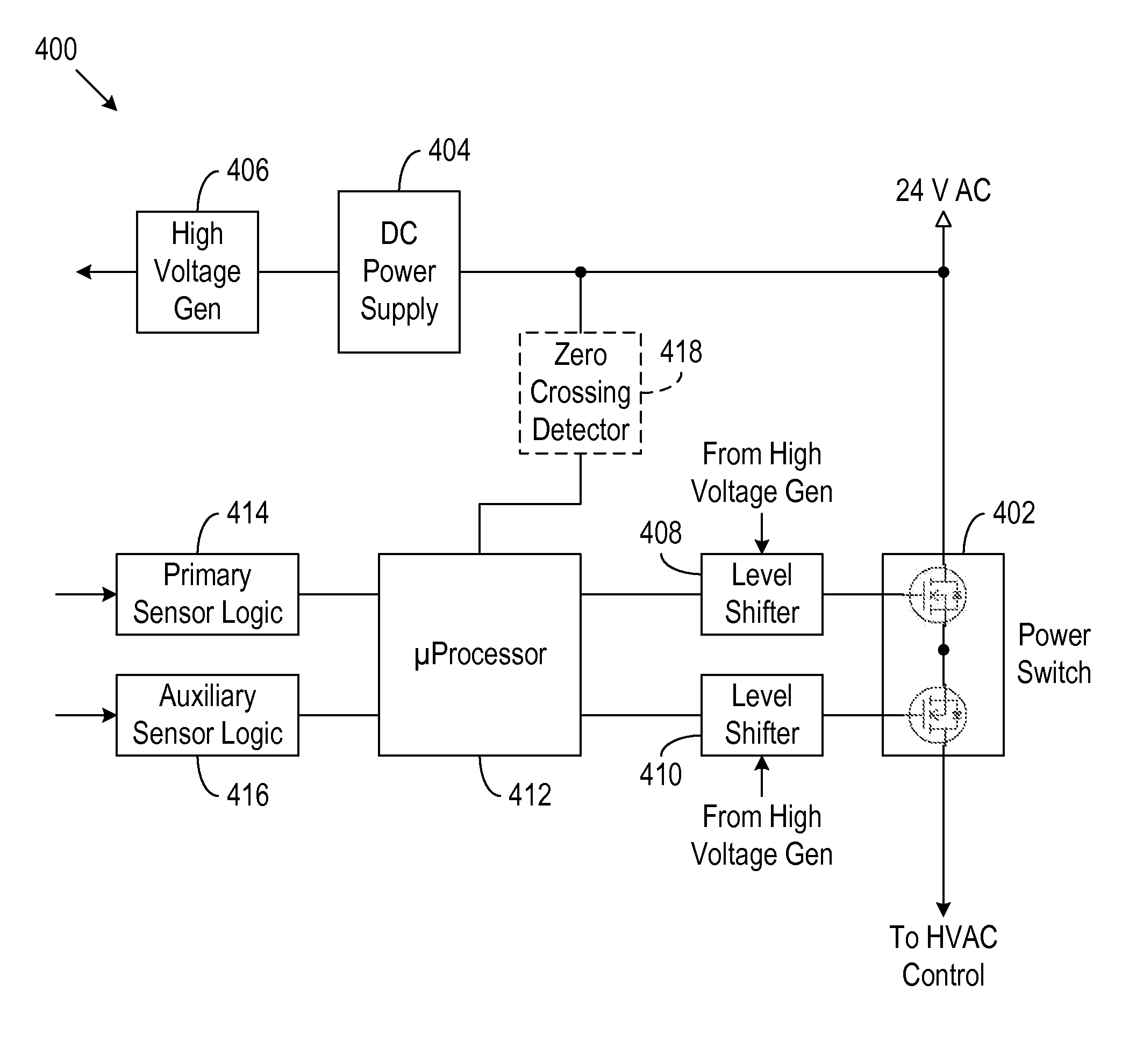 Electronic condensate overflow switch