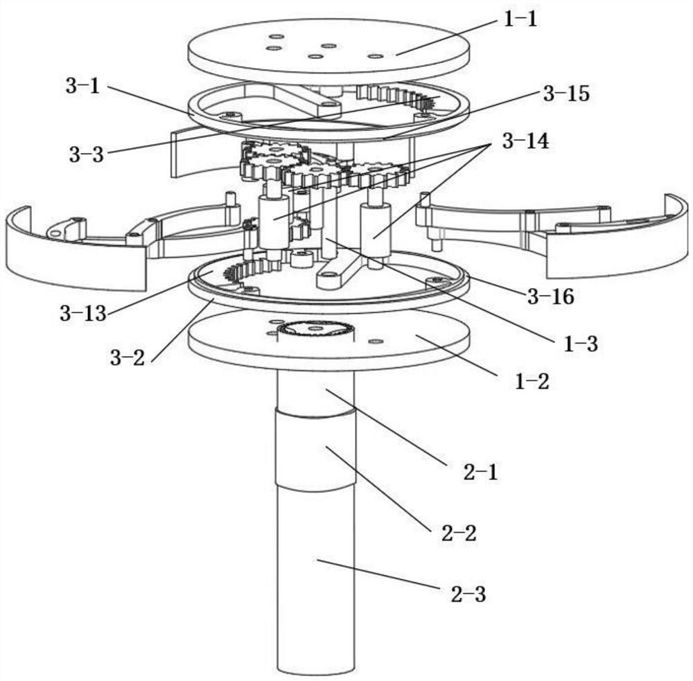 Surface contact type expanding and staying device for gastrointestinal tract micro-robot