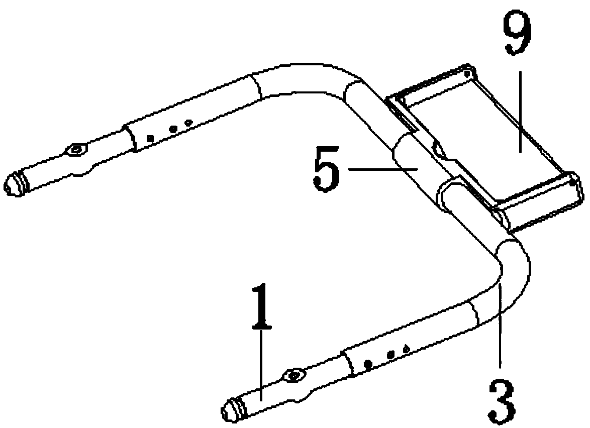 Multifunctional combined educational armrest for baby carriage