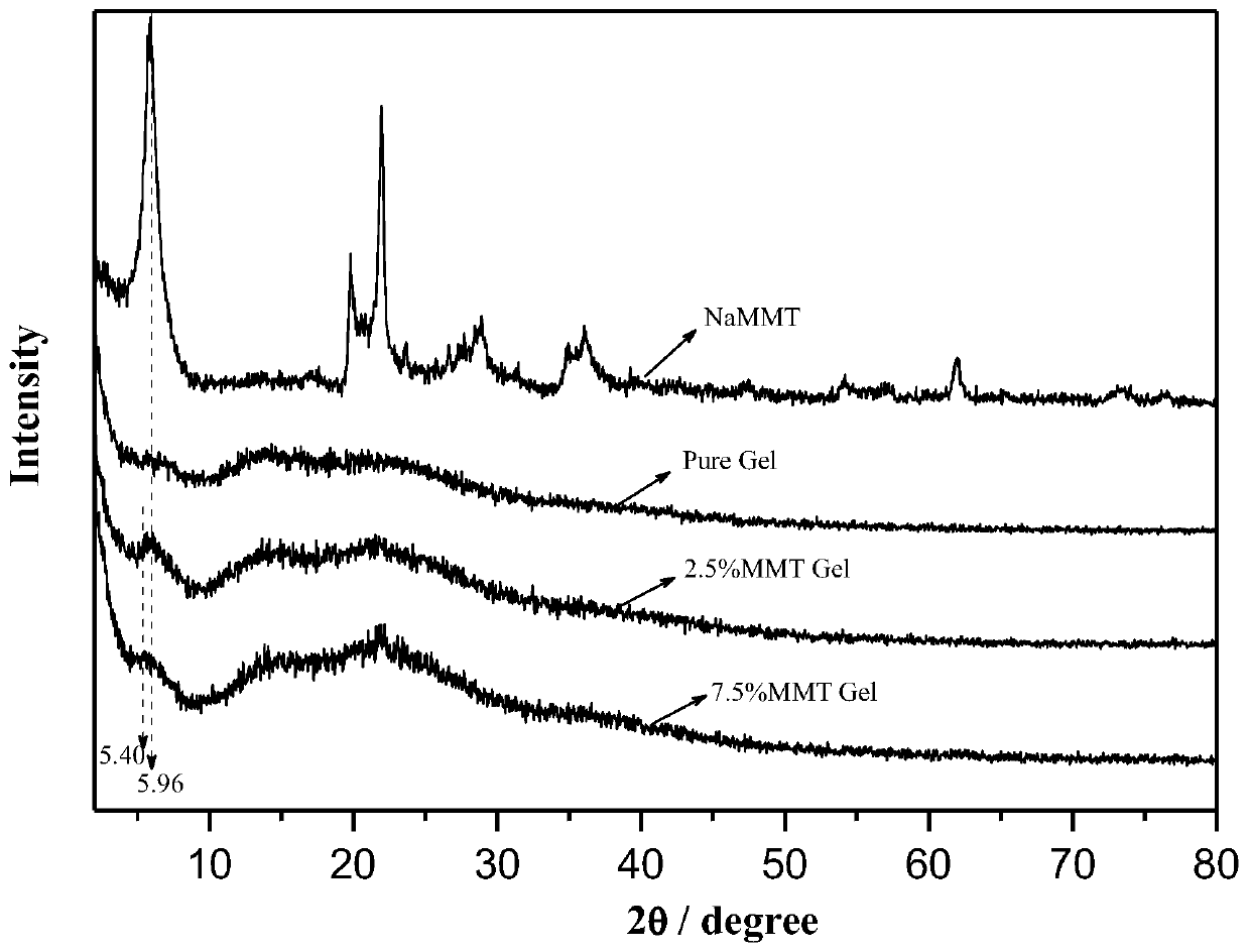 A kind of cross-linked sodium alginate hydrogel and its preparation method and application