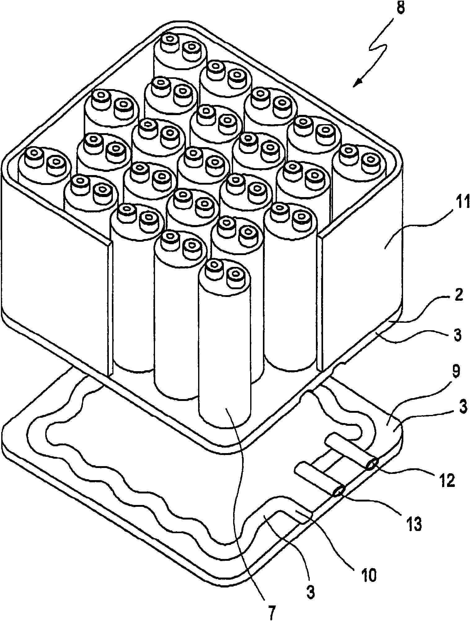 Electrochemical single cells for a battery and battery