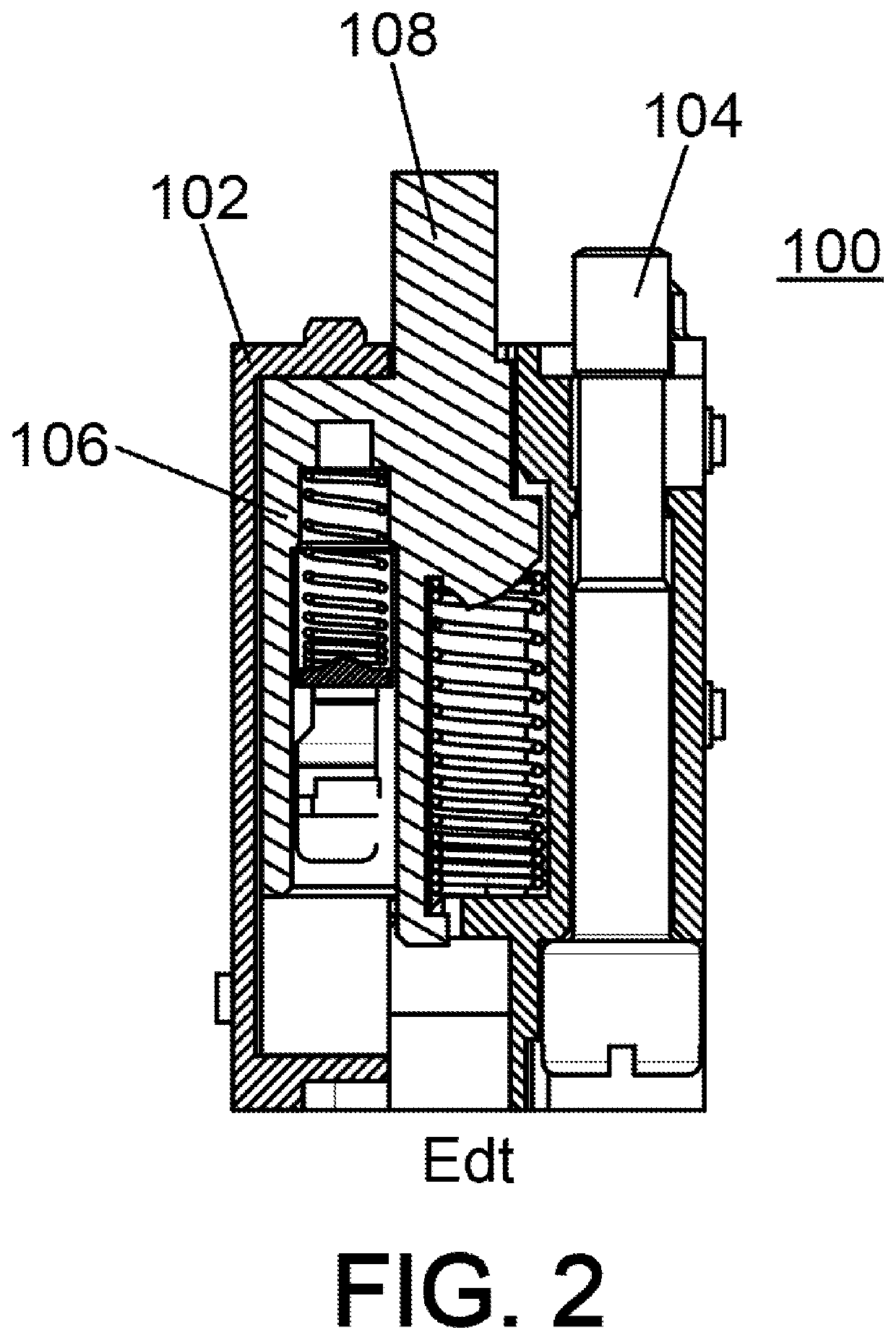 Stackable block with reduced height for a control unit