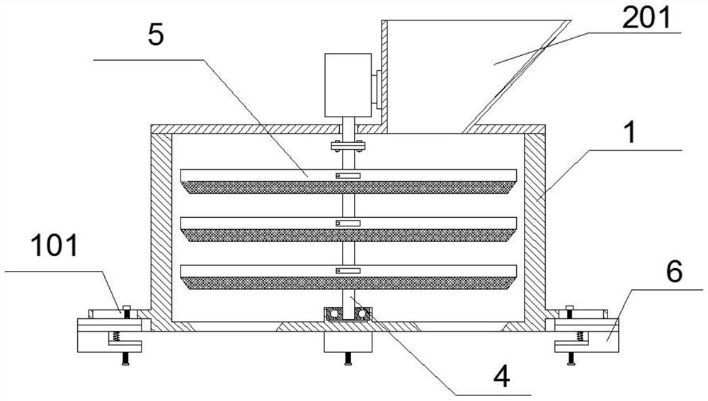 Anti-clogging automatic rotating sieve tray based on mechanical feeding equipment