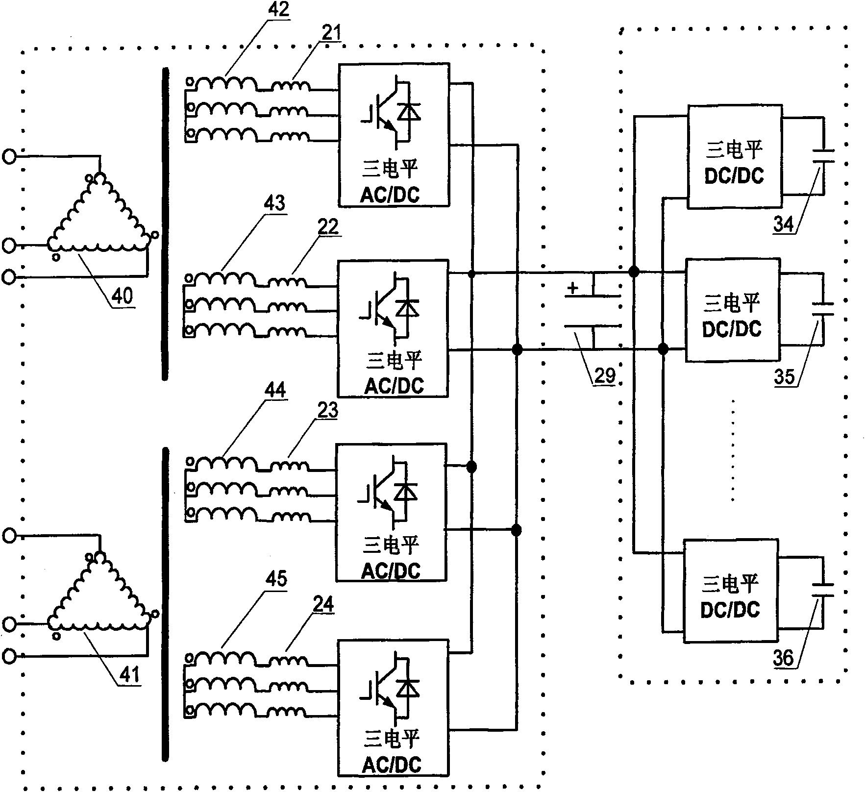 Multi-target comprehensive control energy-saving device for subway power supply system