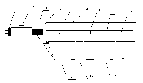 Fiber bragg grating detection system device and method for detecting anchoring force of anchor rod