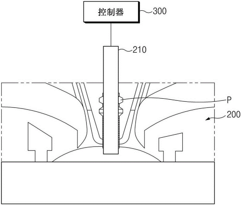 Volume measuring structure for cylinder head and piston for engine