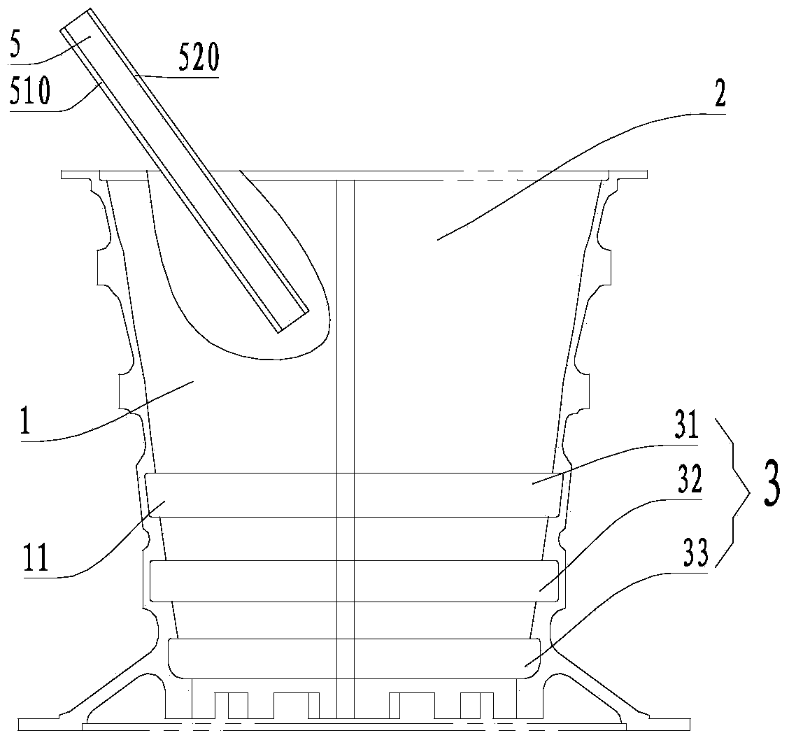 Method for spraying gas compressor case of turbo-shaft engine and protective clamp used in same