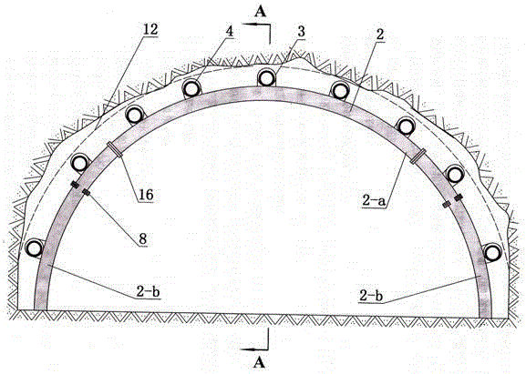 Method for treating landslide of tunneling working face with pipe penetration combined lagging jacks
