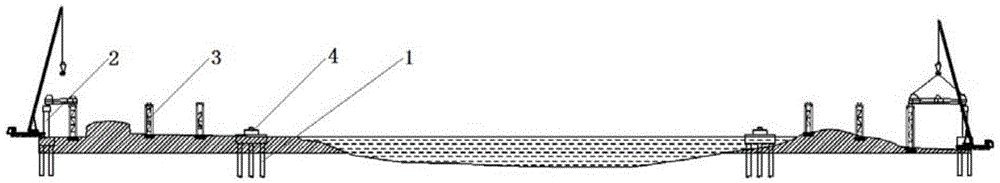 Construction method of middle-and-small-scale steel truss tied-arch bridge