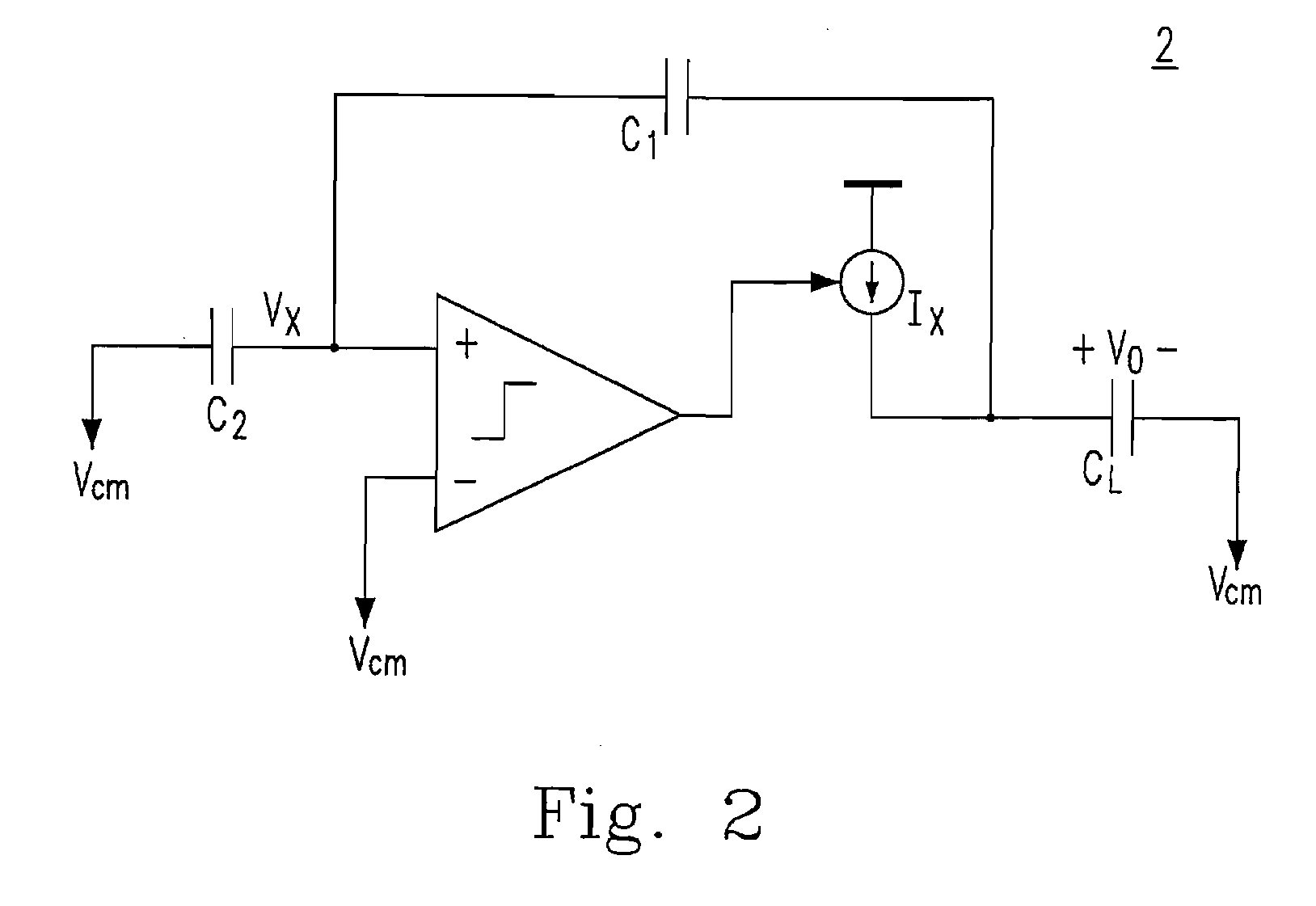 Fully differential delta sigma modulator