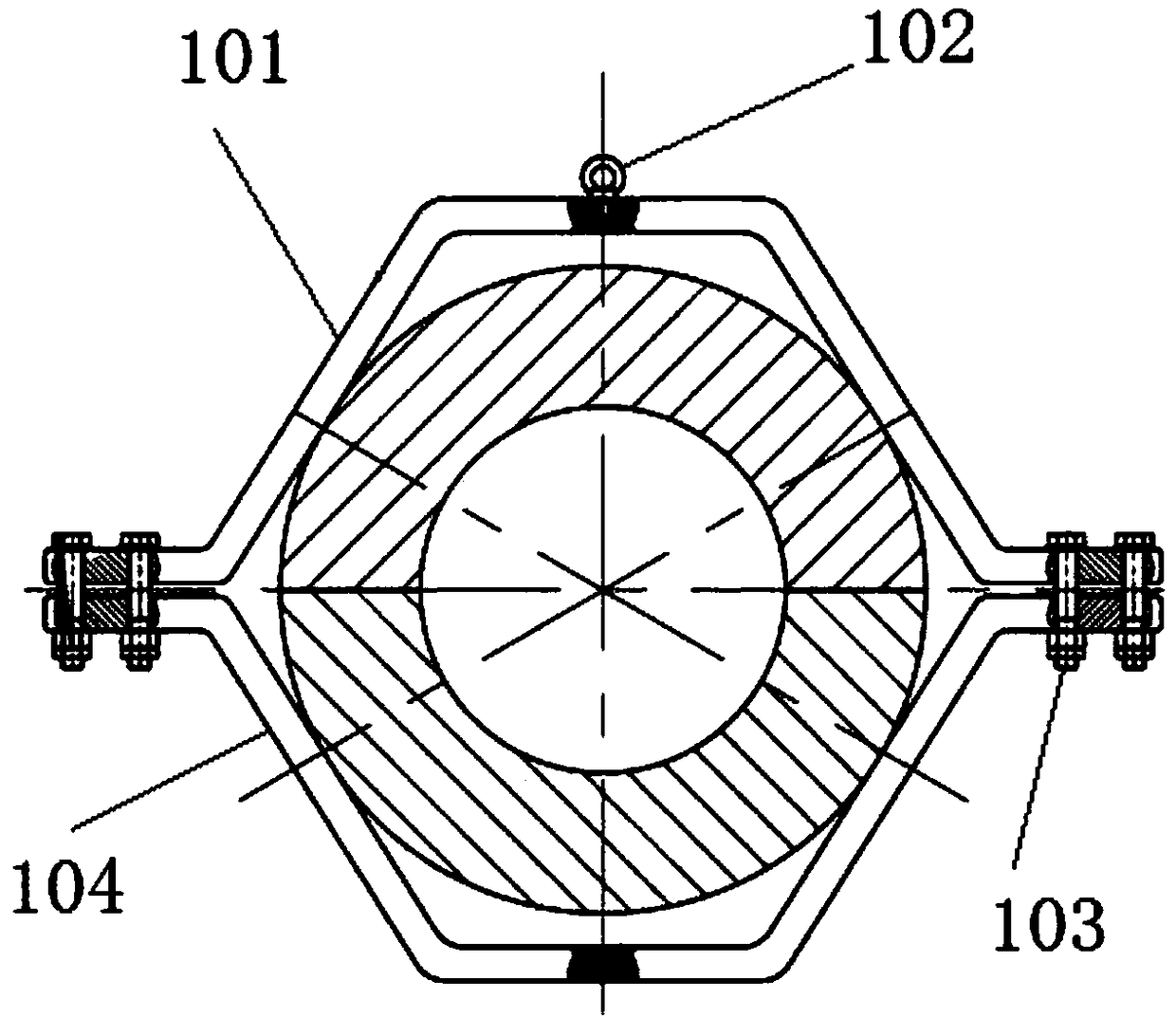 Processing method for cylindrical turning of arc plate assembly
