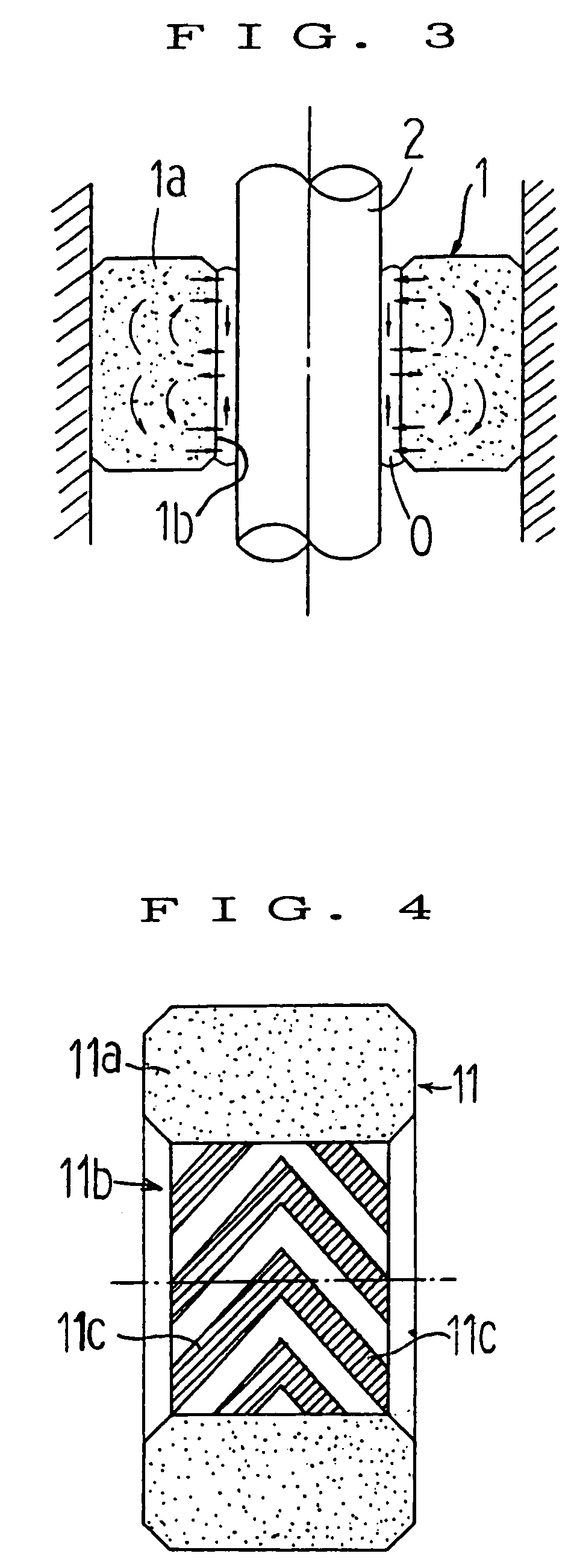 Hydrodynamic type porous oil-impregnated bearing