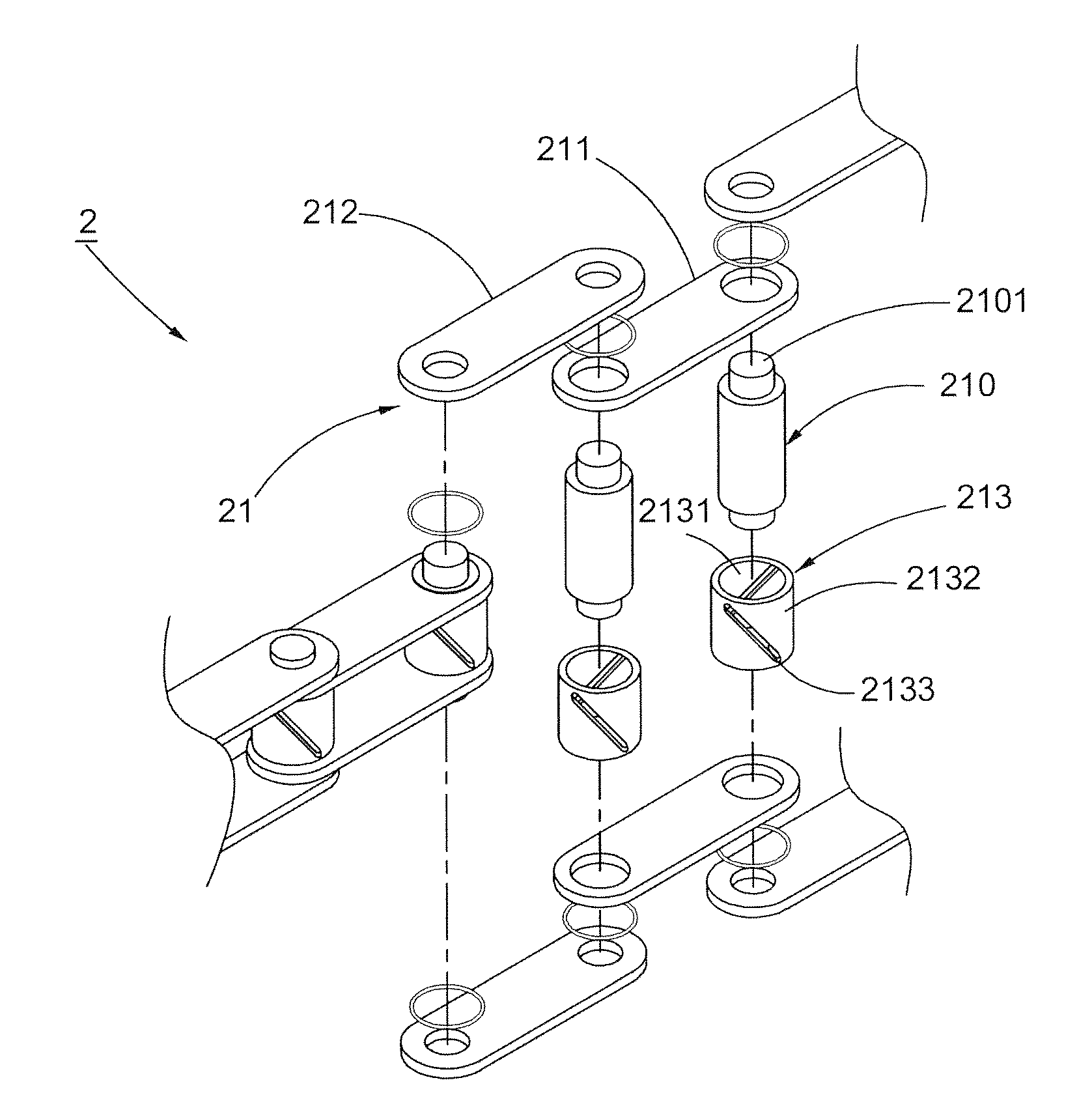 Conveying chain