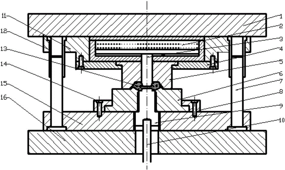 Semi-closed type forging die used for forging of bevel gear and forging method thereof