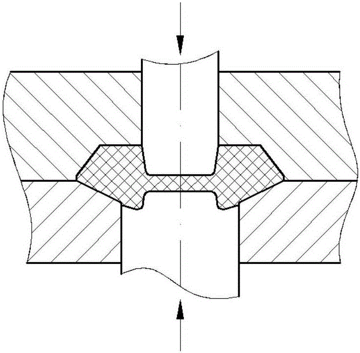 Semi-closed type forging die used for forging of bevel gear and forging method thereof
